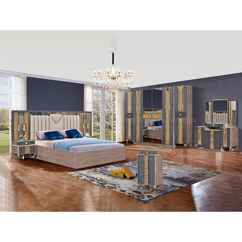 Móveis 4 PCs Conjunto de quartos de luxo