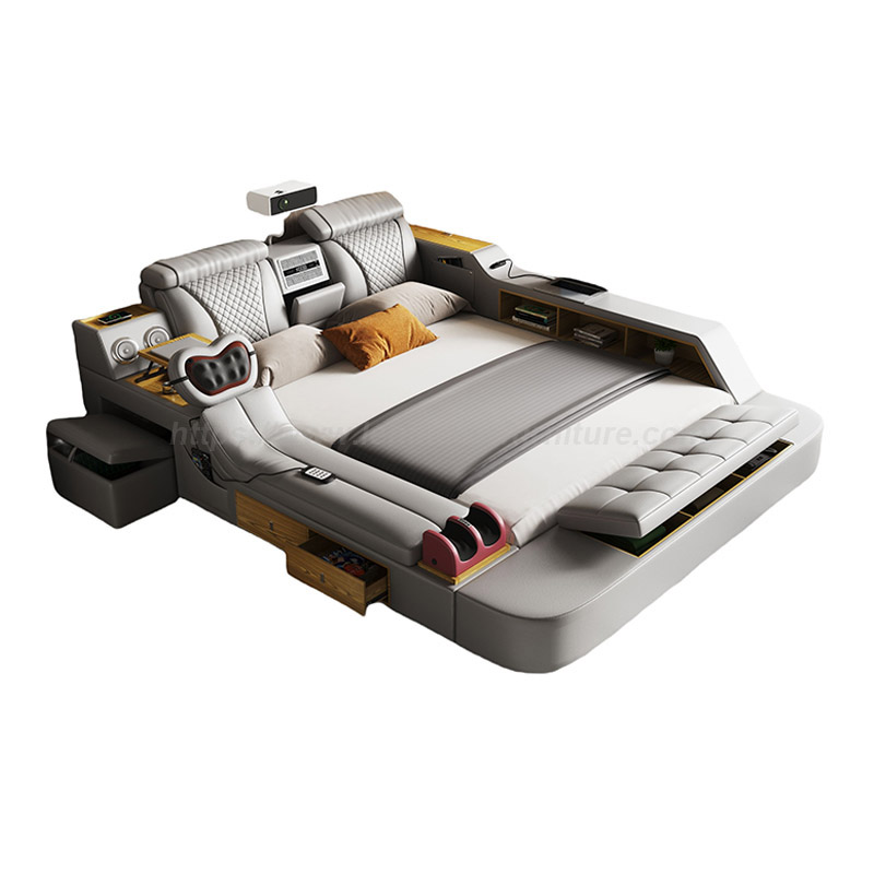 Cama multiuso de luxo com massagem do projetor