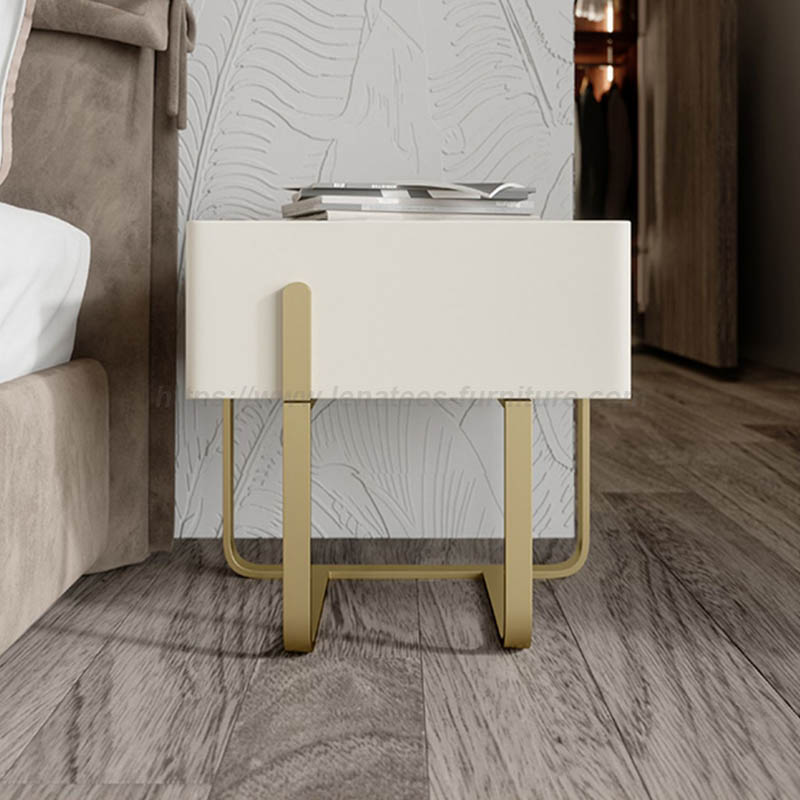 Quarto moderno de mesa de cabeceira preta