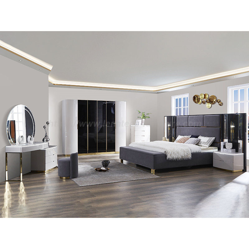 Designs modernos de cenários de quartos altos