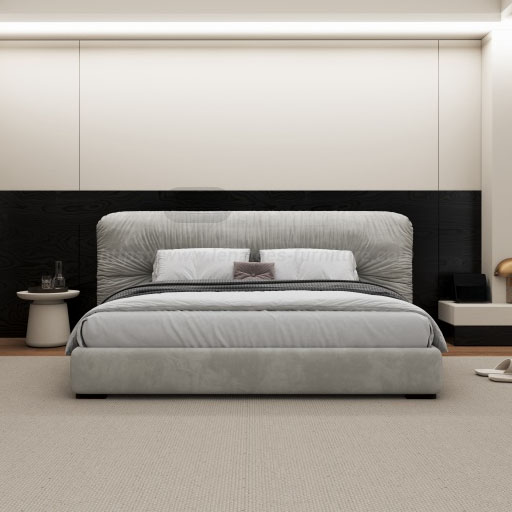 Modern estofado com moldura de cama