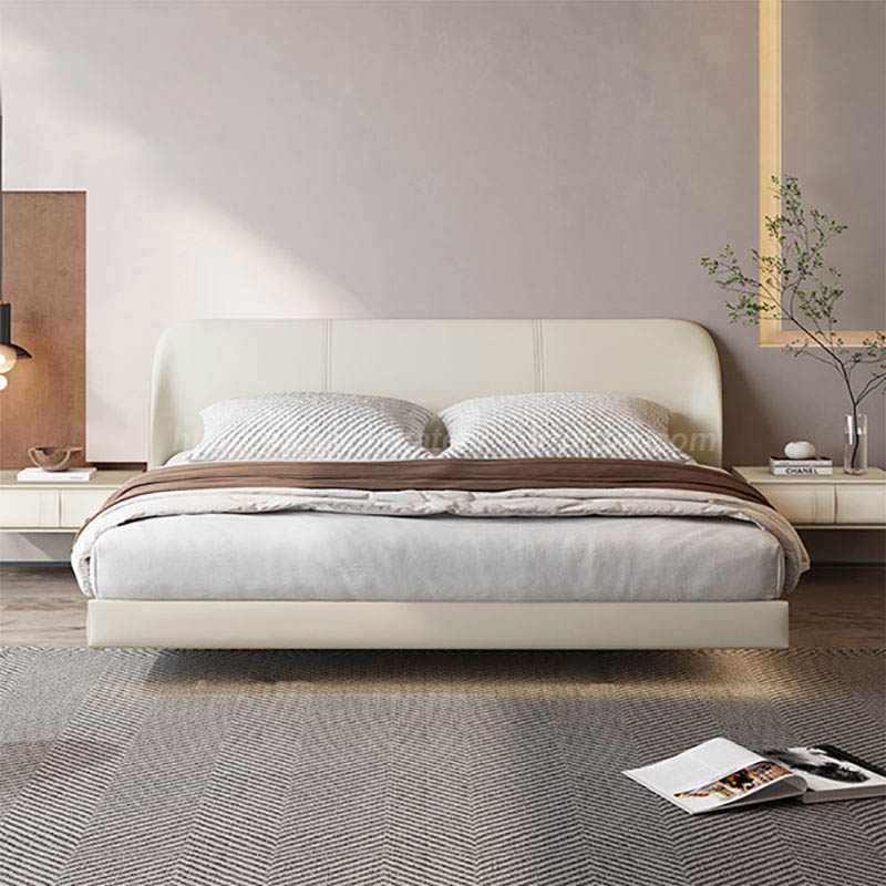 Cama moderna suspensa flutuante vermelha Wabi-sabi