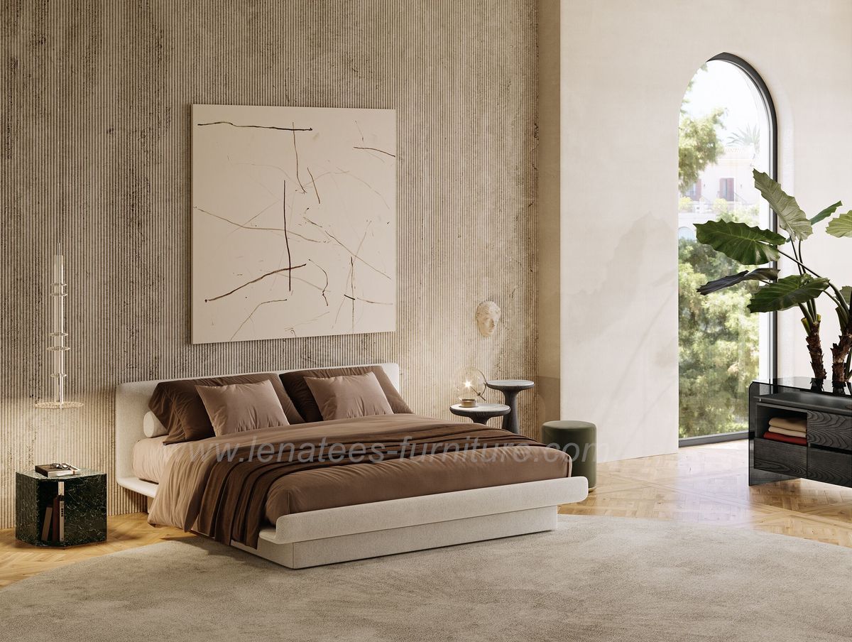 Cama estofada italiana recém -projetada