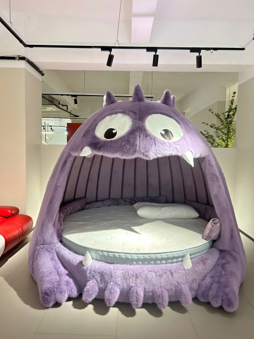 Monstro roxo Big Round Cama