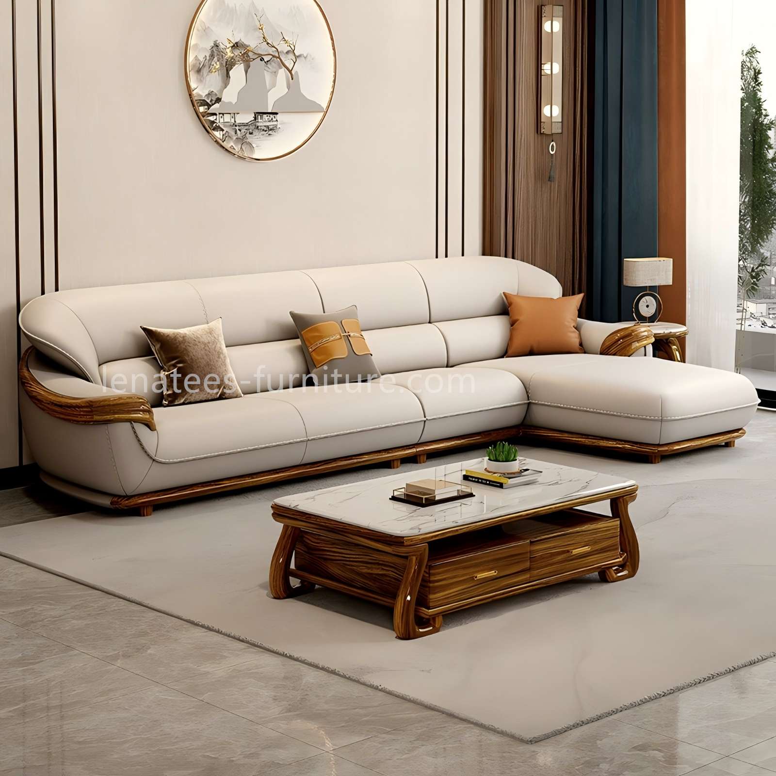 Zingana Leather Sofá SF-355